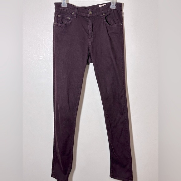 Rag & Bone The Dre Pants Size 30 in Aged Wine Color Casual Grunge Stretch - Picture 1 of 12